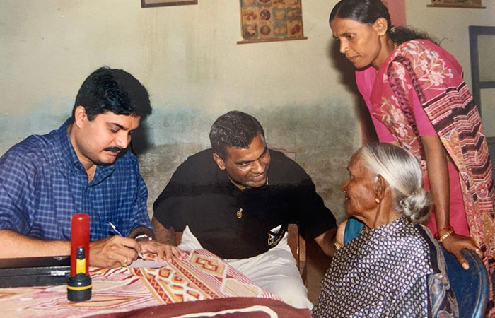 First person to conduct camp under District blindness control society, Udupi