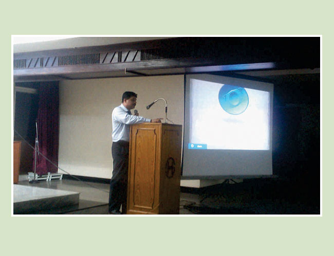 Guest speaker at the Cochin All India Ophthalmic Conference, in 2012