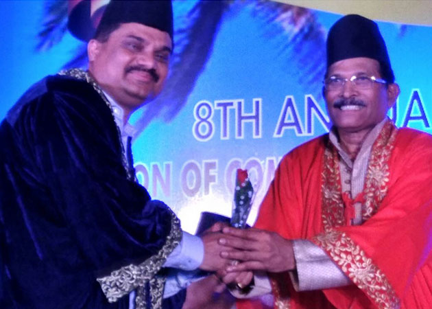 Honoured by Sri Shripad Naik, Union Minister for Ayush Govt. of India