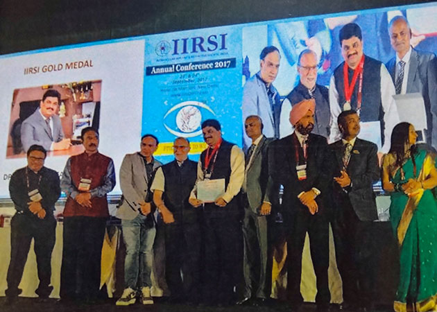 Honoured with a Gold Medal from Mr. Anil Baijal, Hon.Lt. Governor of Delhi, for outstanding performance in Ophthalmology